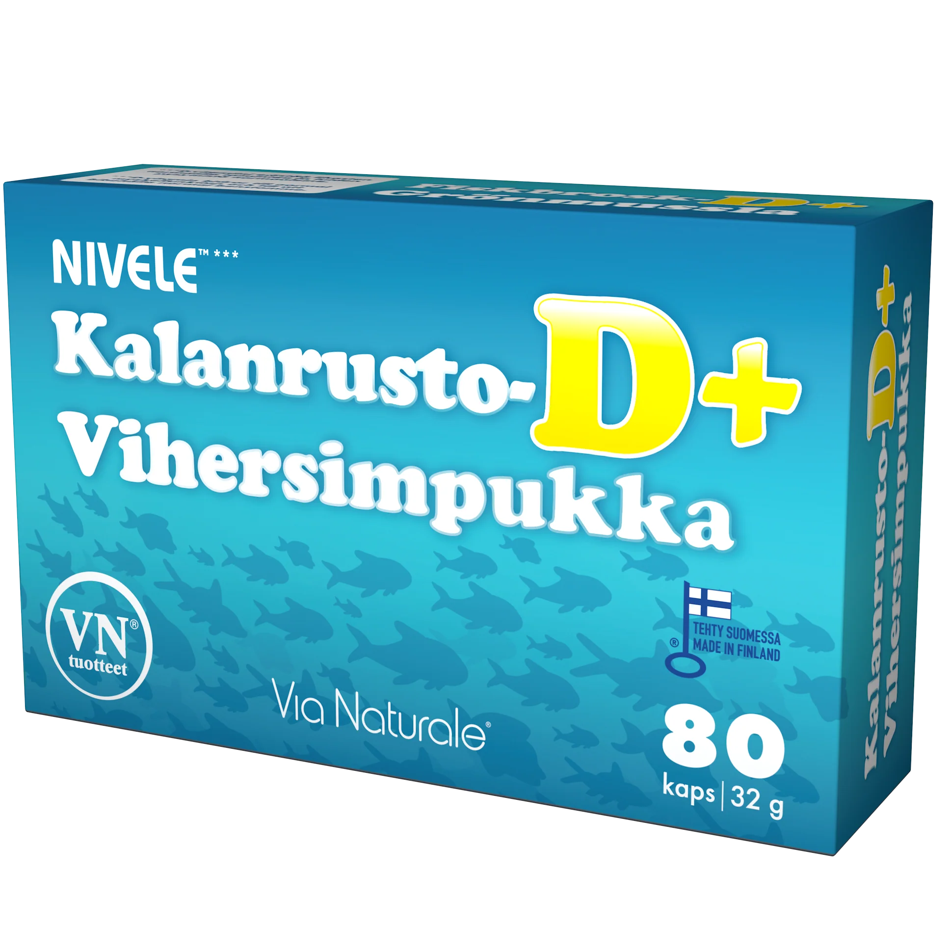 Nivele Kalanrusto-Vihersimpukka D+