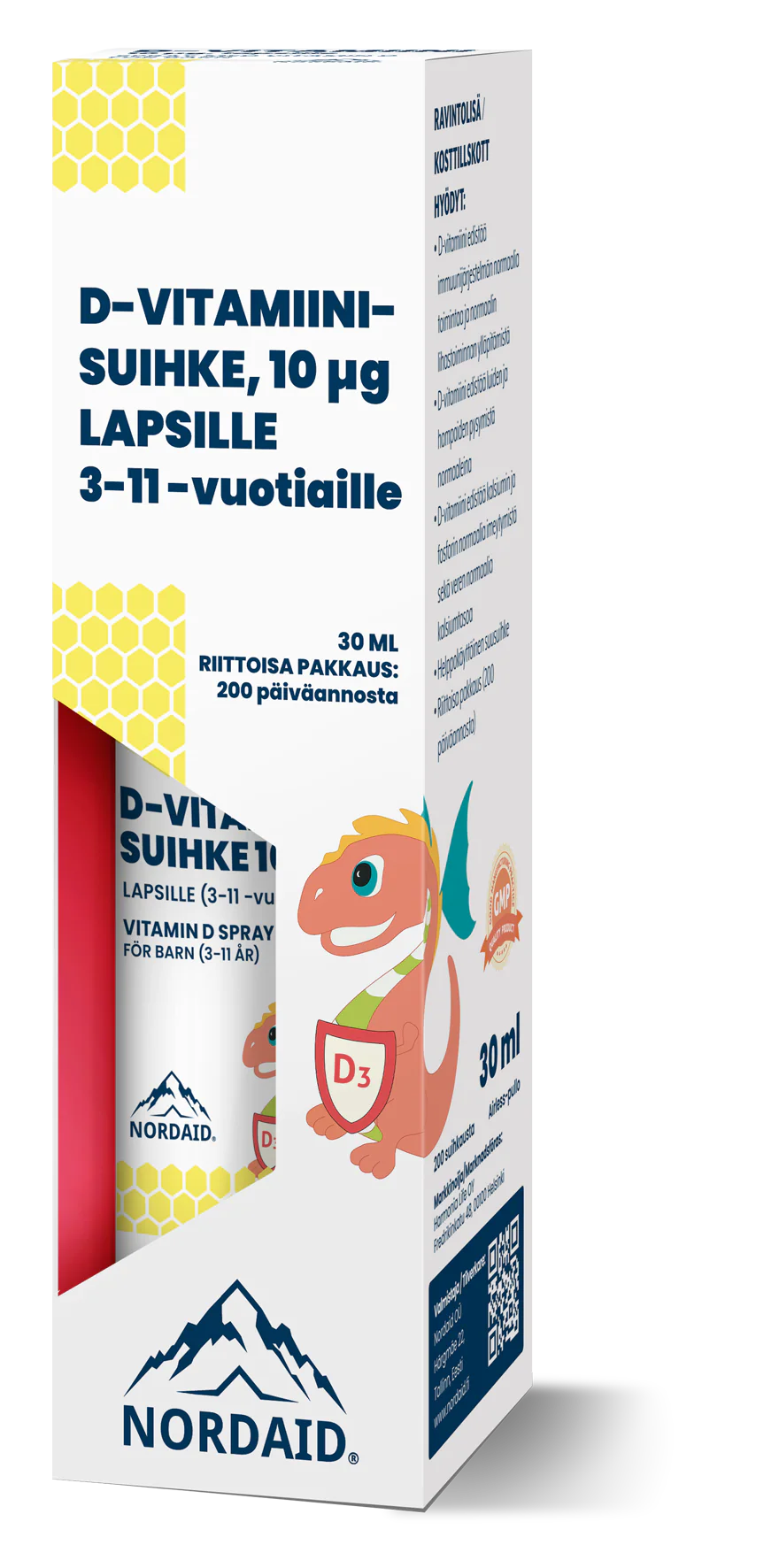 Nordaid D-vitamiinisuihke 10 mikrog Lapsille