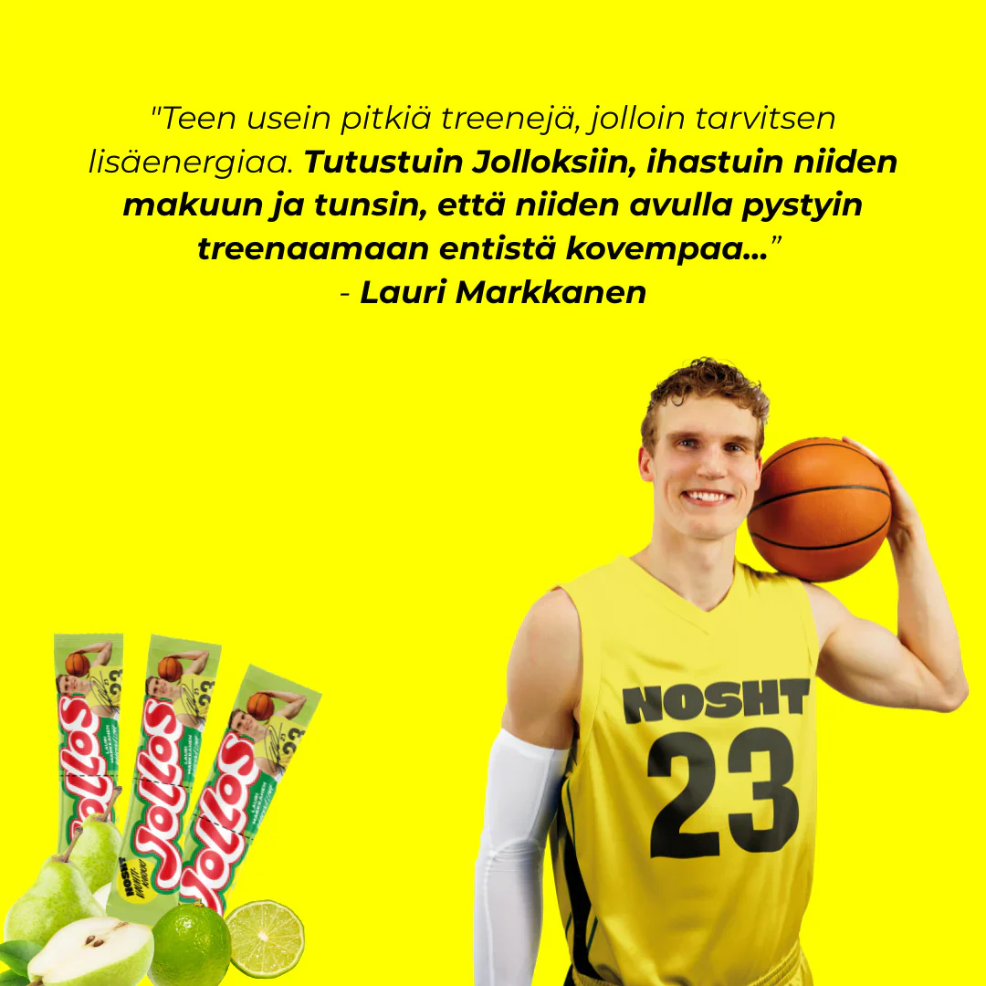 Nosht Jollos Vauhtikarkki Lauri Markkanen Päärynä Lime - Image 3