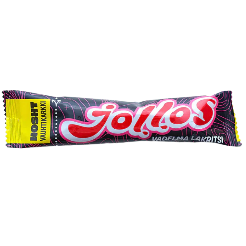 Nosht Jollos Vauhtikarkki Vadelma-Lakritsi