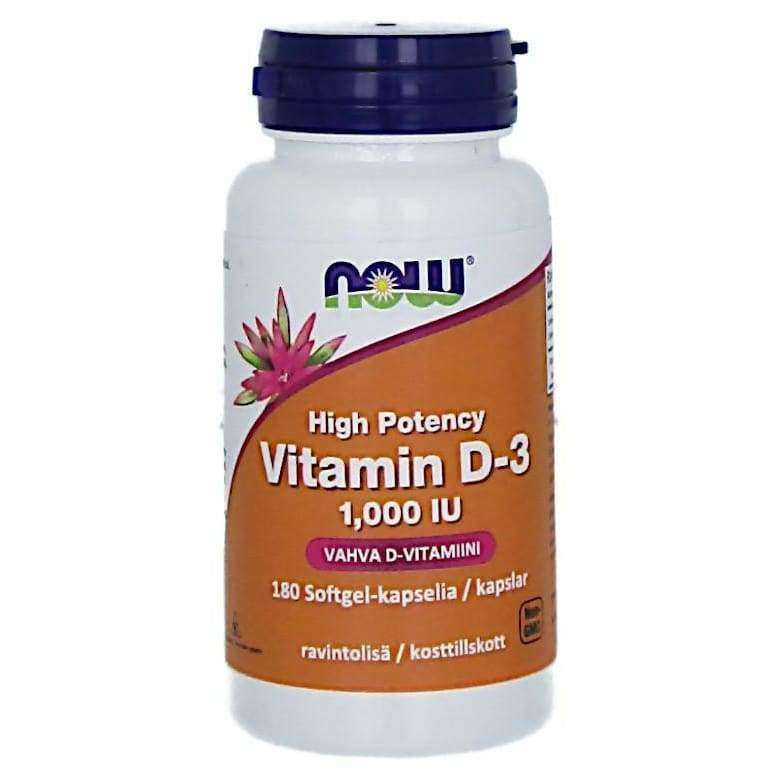 Now Foods D3-vitamiini 25 mikrog