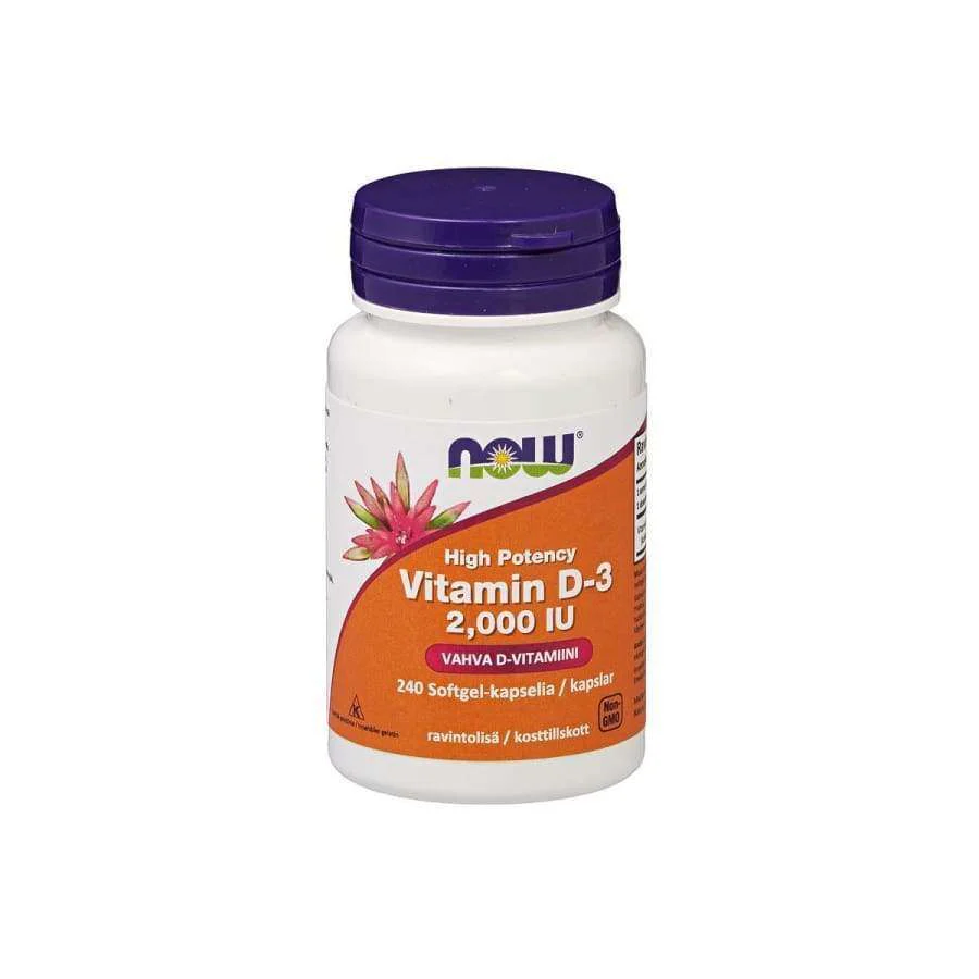 Now Foods D3-vitamiini 50 mikrog