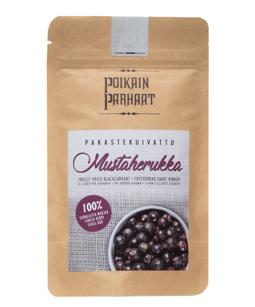 Poikain Parhaat Pakastekuivattu Mustaherukka