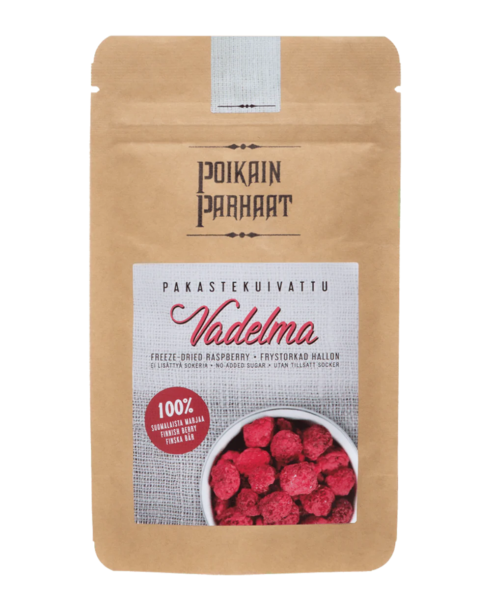 Poikain Parhaat Pakastekuivattu Vadelma