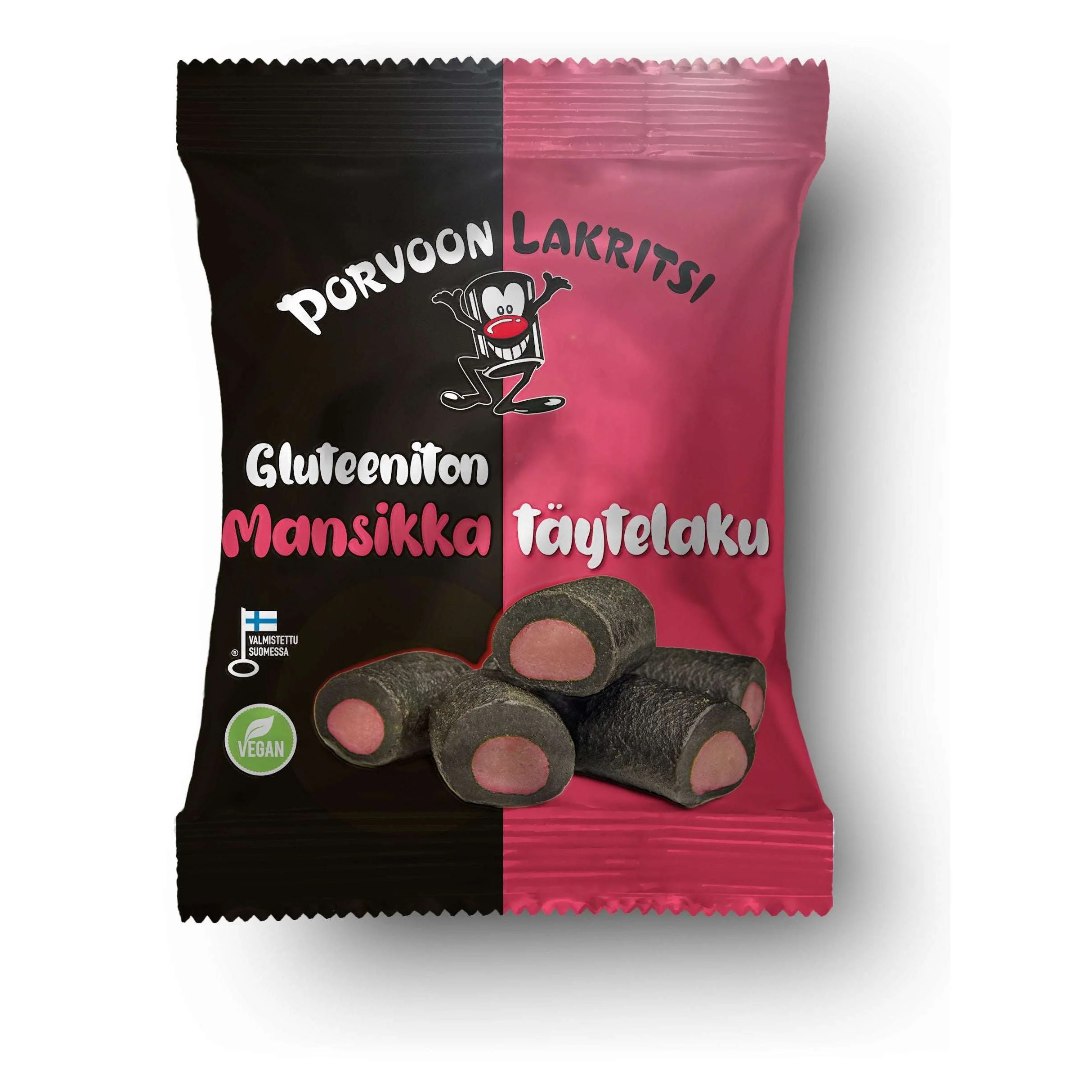 Porvoon Lakritsi Gluteeniton Mansikkalaku