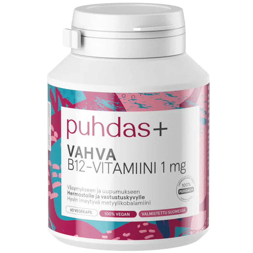 Puhdas+ Vahva B12-vitamiini 1 mg