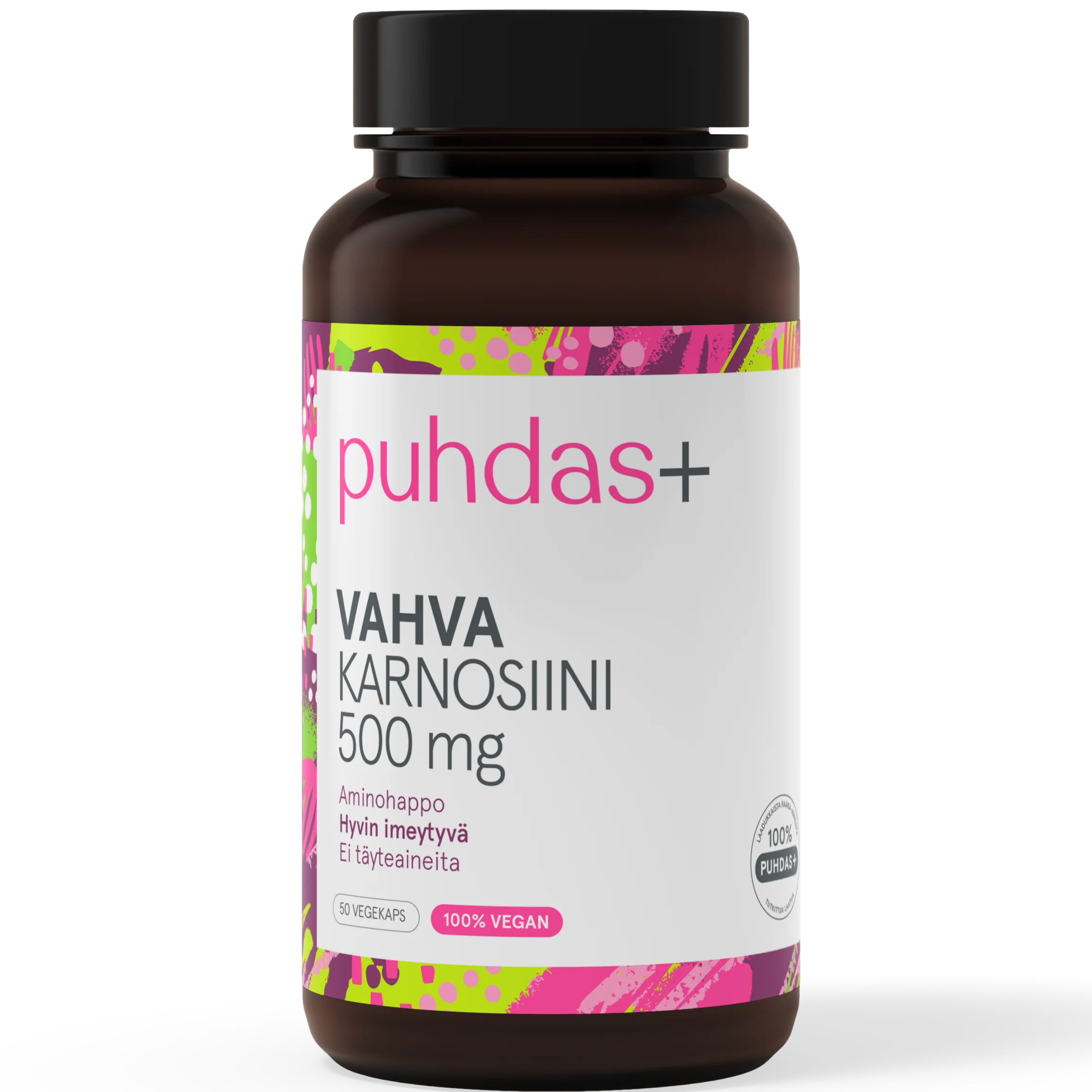 Puhdas+ Vahva Karnosiini 500 mg
