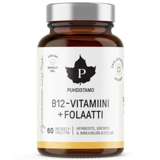 Puhdistamo B12-vitamiini + Folaatti