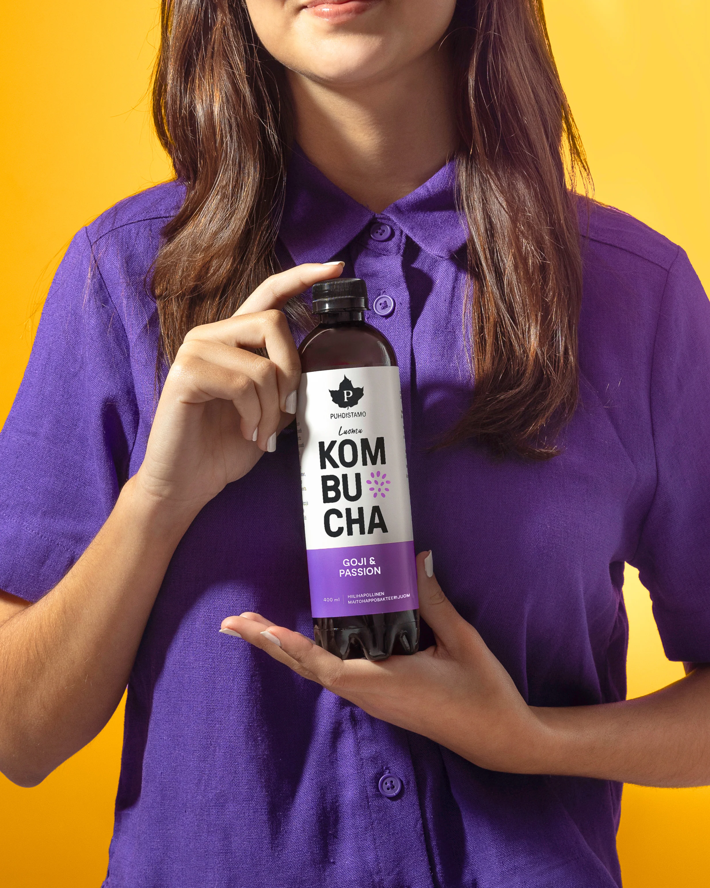 Puhdistamo Luomu Kombucha Goji & Passion 12-pack - Image 4