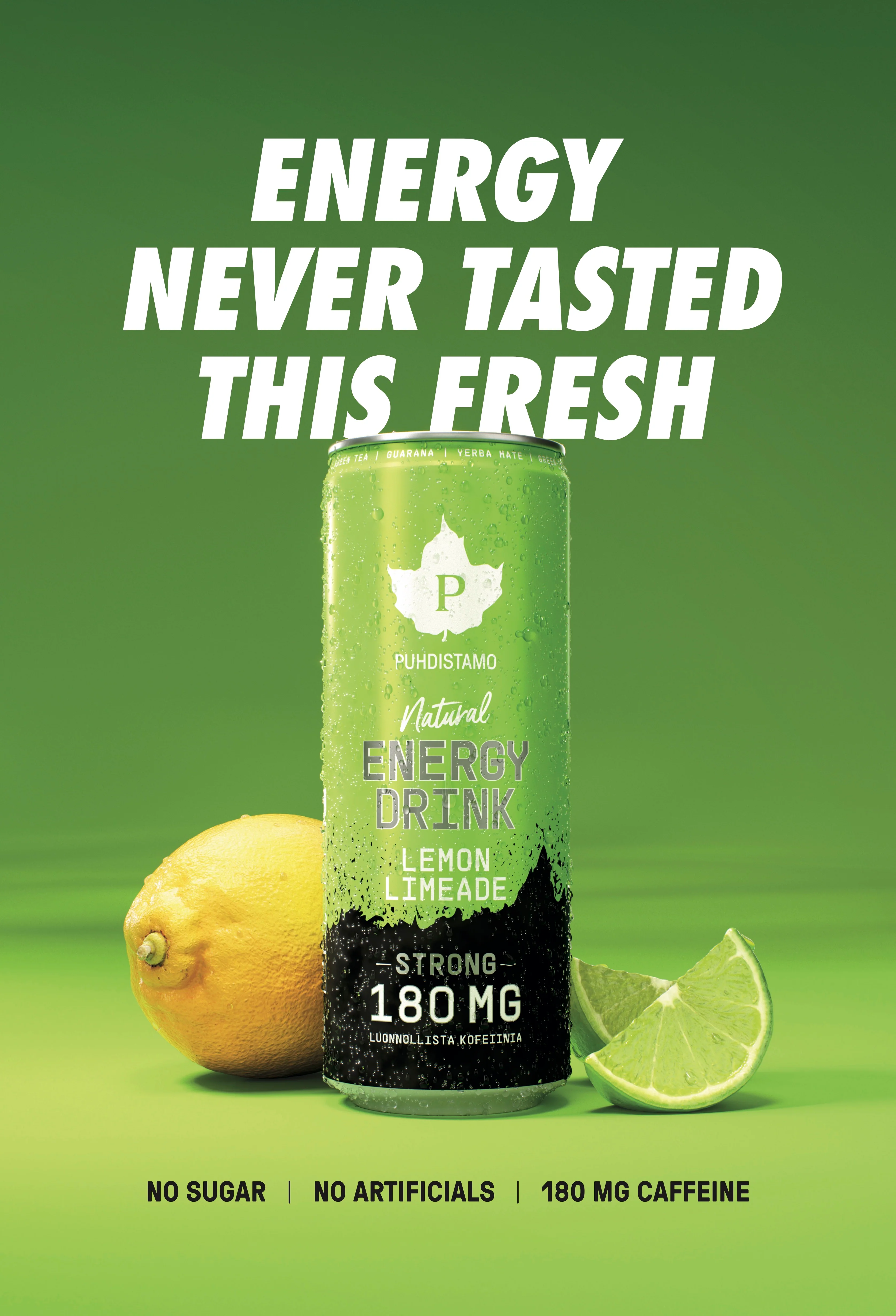 Puhdistamo Natural Energy Drink Lemon Limeade Strong - Image 3
