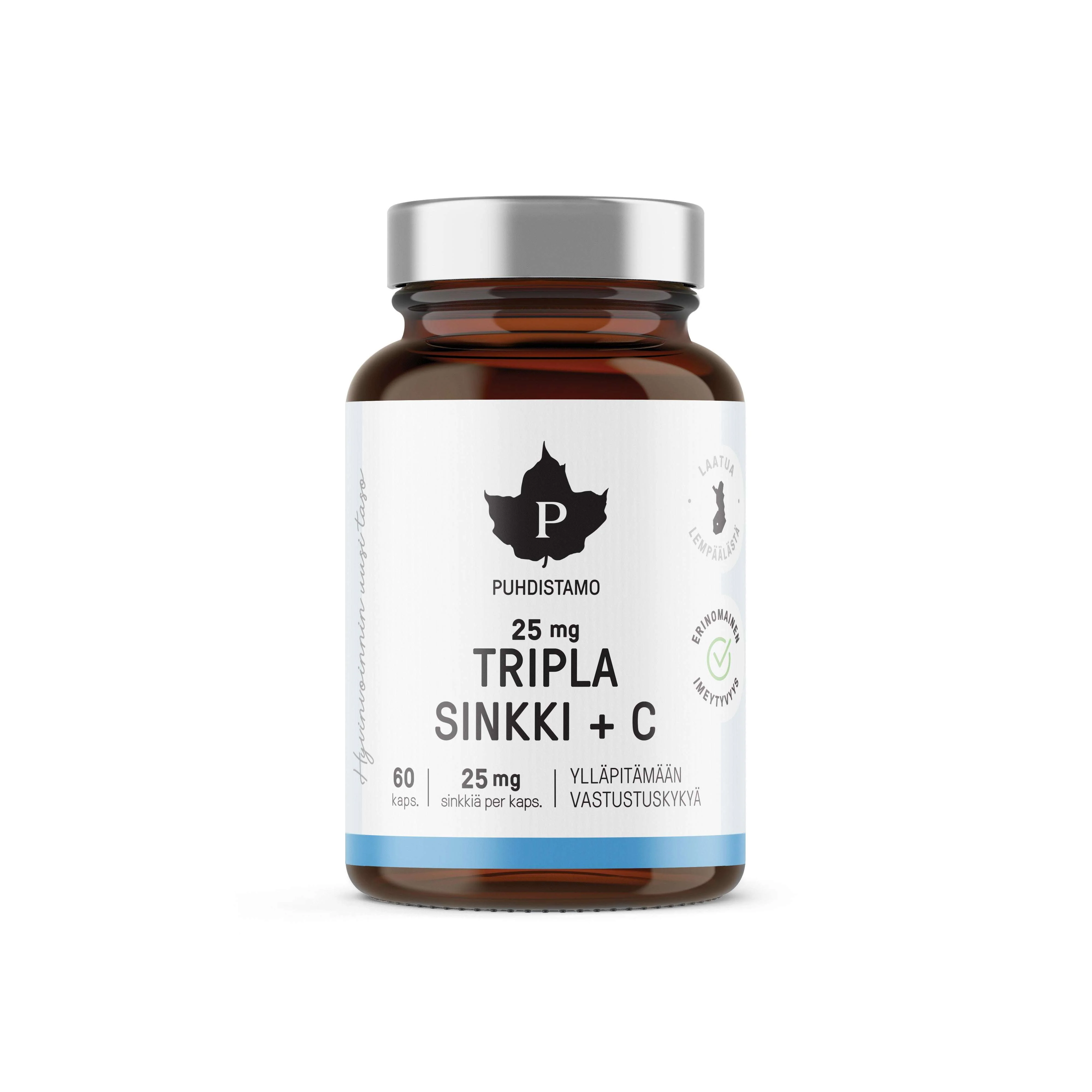 Puhdistamo Tripla Sinkki 25 mg