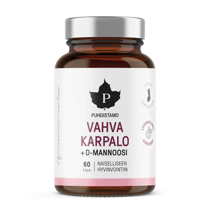 Puhdistamo Vahva Karpalo + D-mannoosi