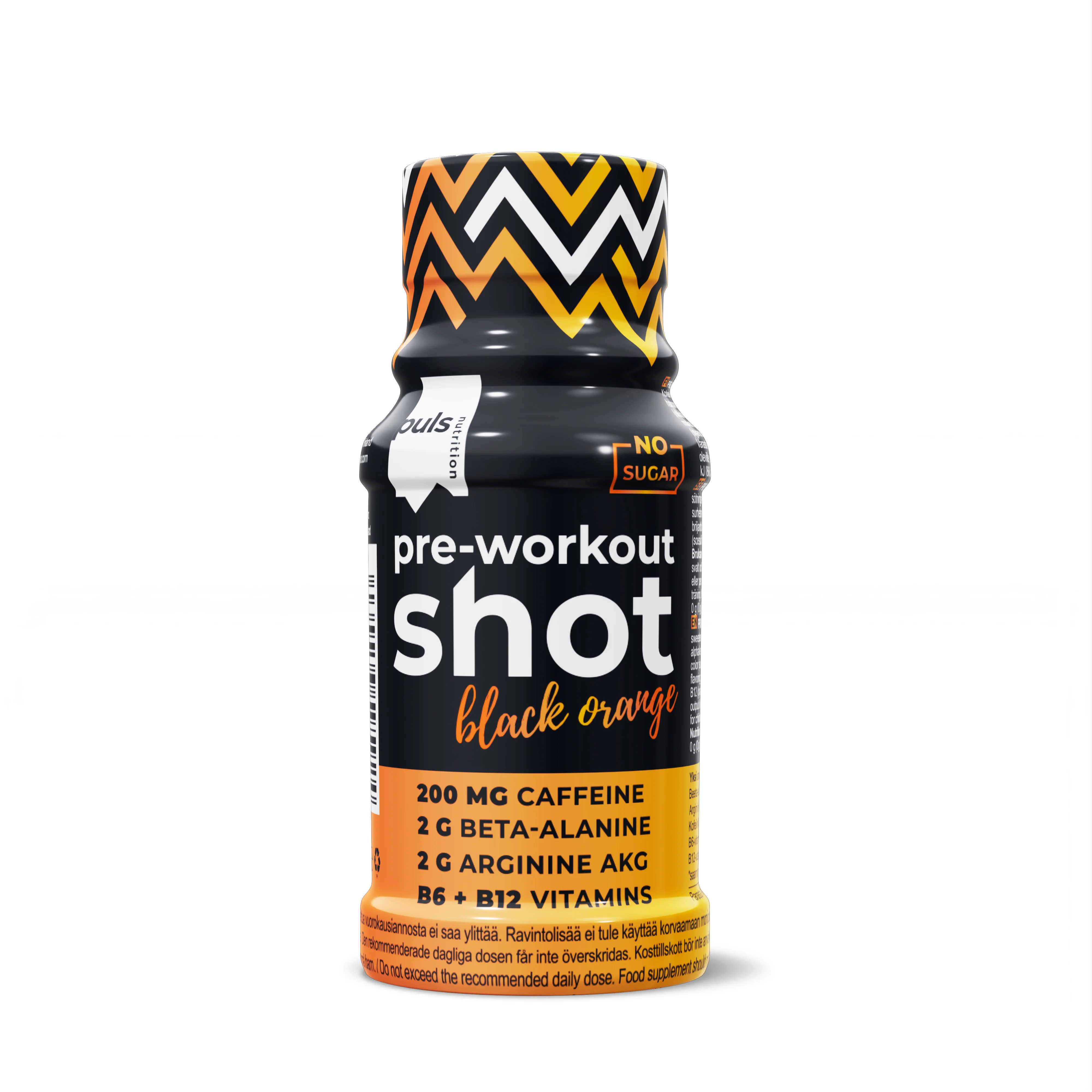 Puls Pre Workout Shot Black Orange