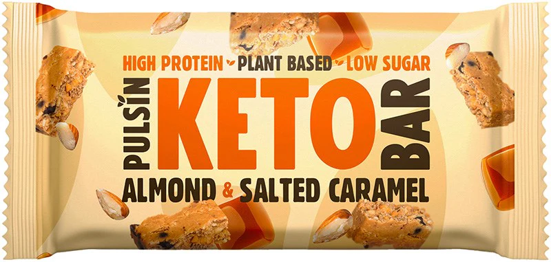 Pulsin KETO Proteiinipatukka Manteli & Suolakaramelli