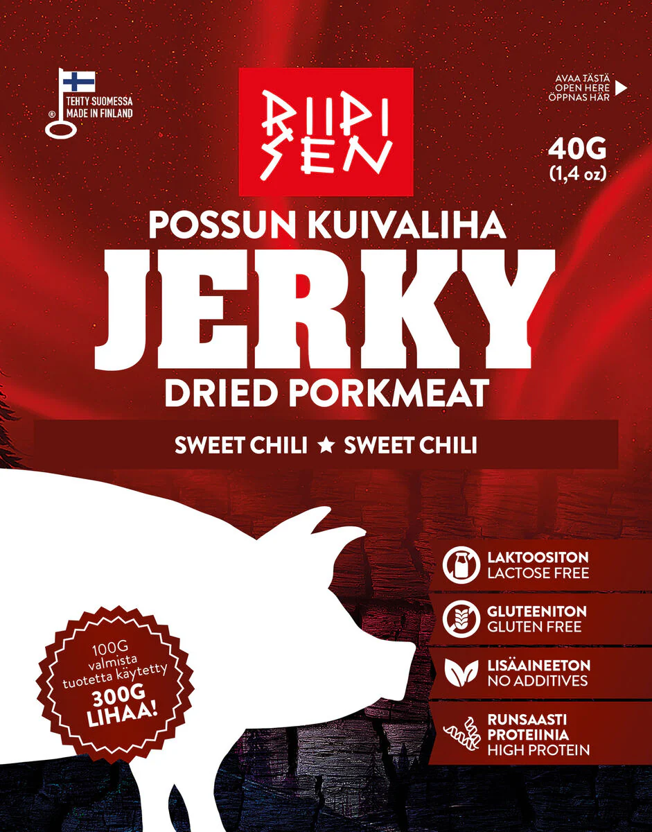 Riipisen Possun Kuivaliha Sweet Chili (Parasta ennen 09.05.2026)