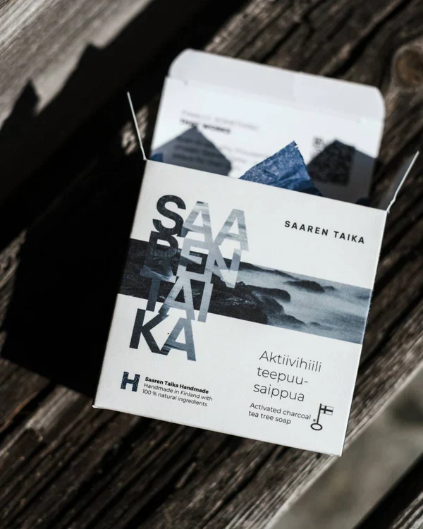 Saaren Taika Aktiivihiili Teepuusaippua