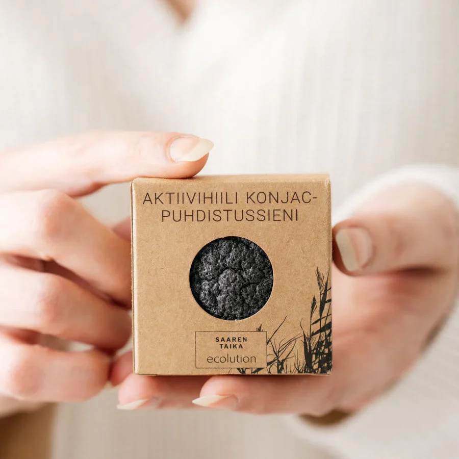 Saaren Taika Ecolution Aktiivihiili Konjac Puhdistussieni - Image 4