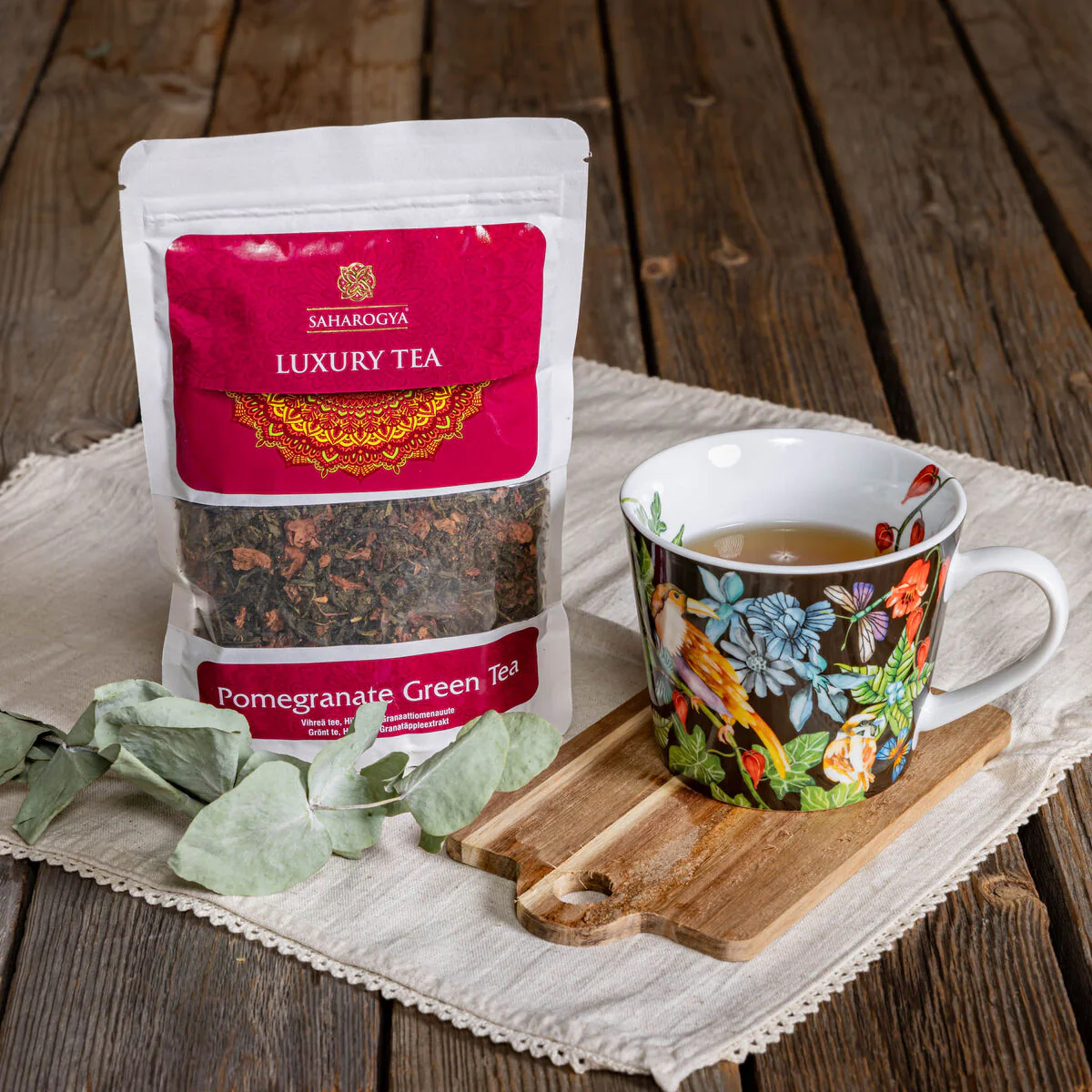 Saharogya Pomegranate Green Tea