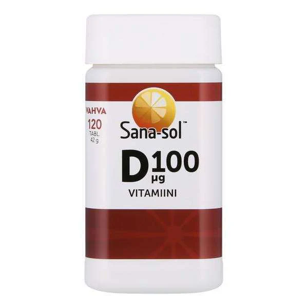 Sana-sol Helposti nieltävä D-vitamiini 100 mikrog