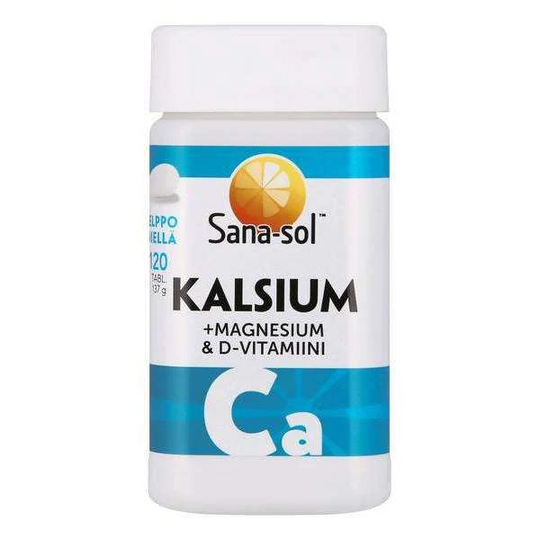Sana-sol Kalsium + Magnesium & D-vitamiini