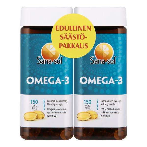 Sana-sol Omega-3 Kalaöljy 2-pack