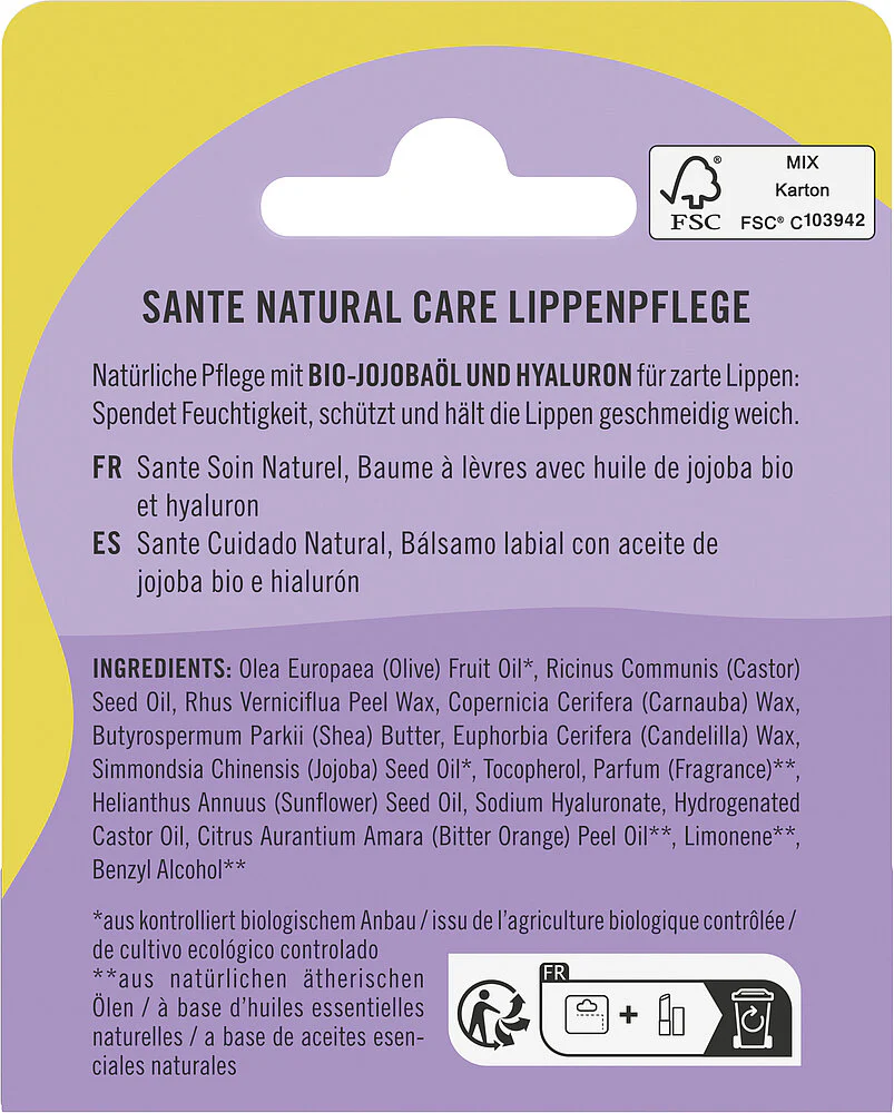 Sante Natural Care Huulivoide - Image 2