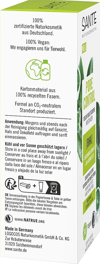 Sante Pore Control Kosteusvoide - Image 4