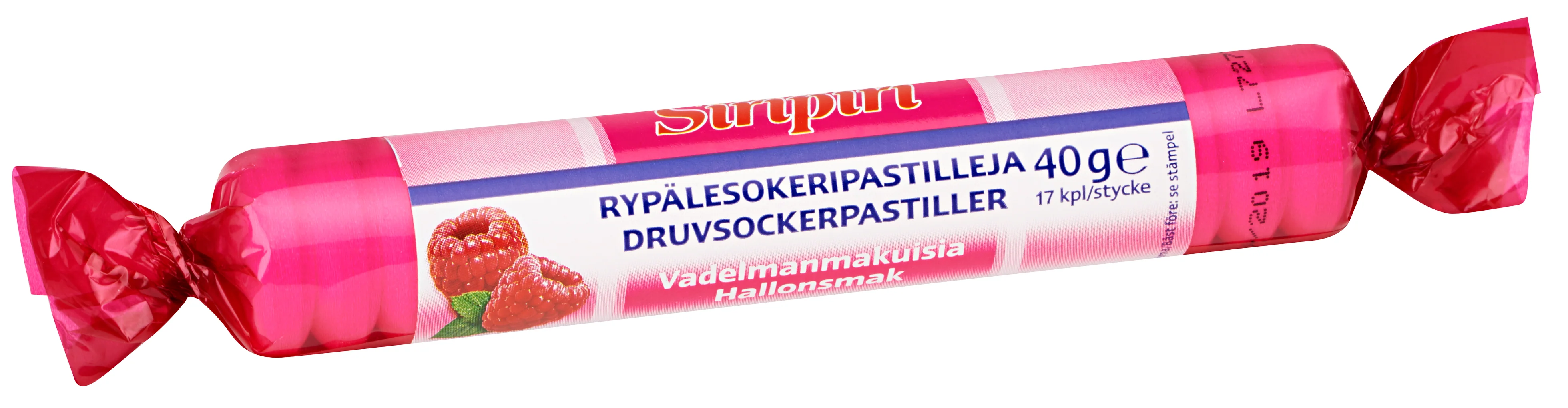 Siripiri Glukoosipastilli Vadelma