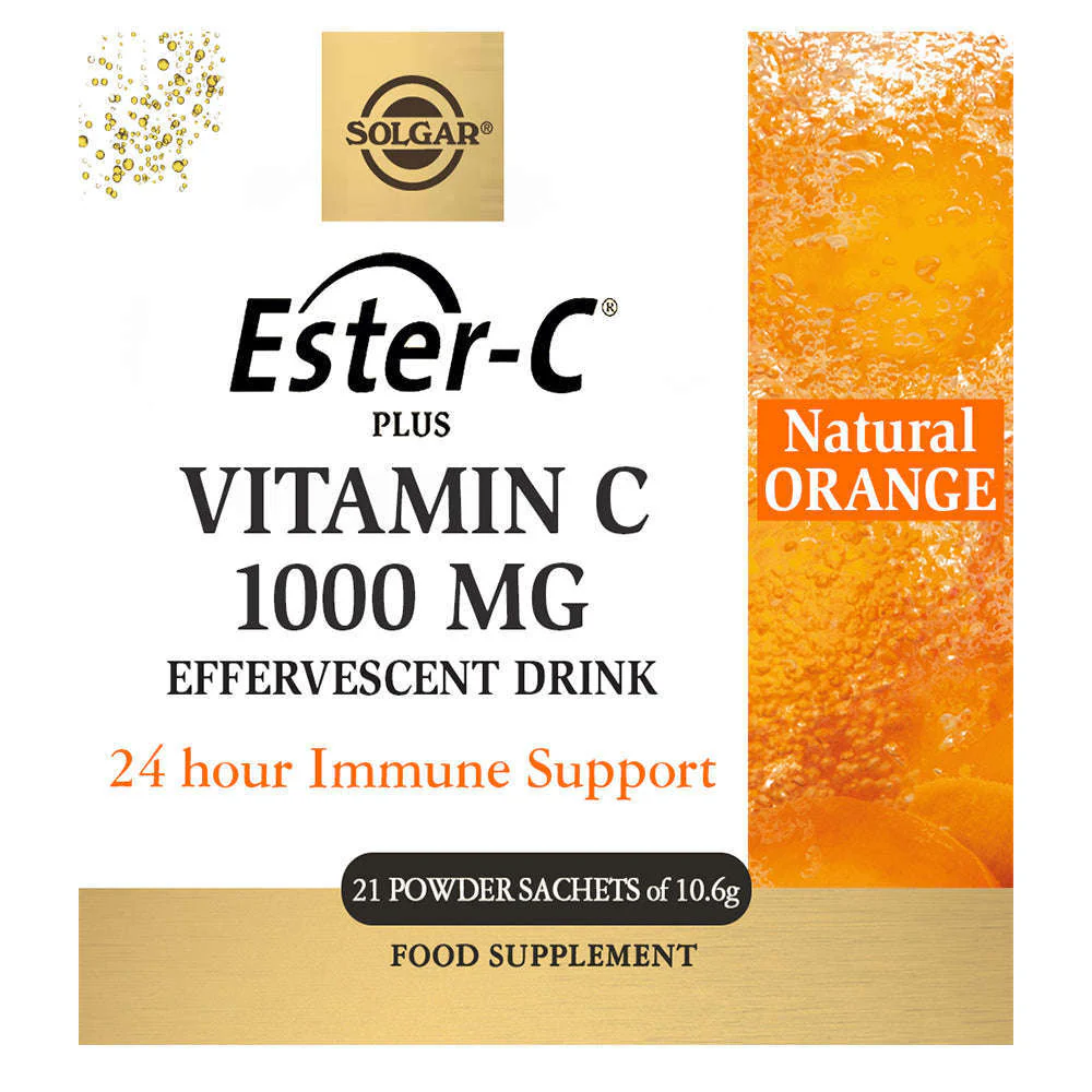Solgar Ester-C® Plus Vitamin C 1000 mg Elektrolyyttijuomajauhe