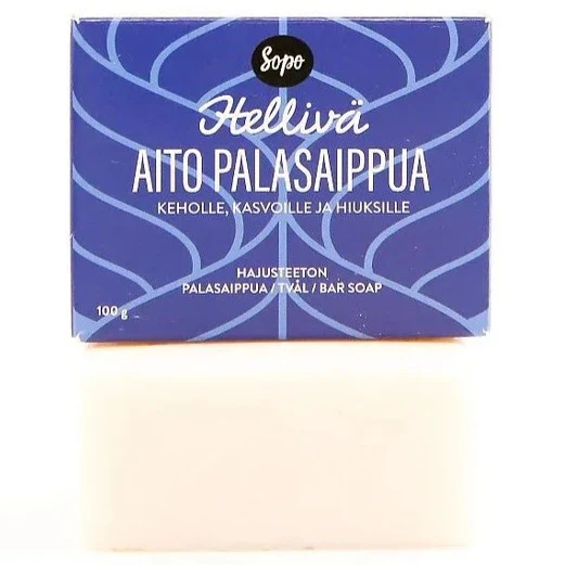 Sopo Hellivä Aito Palasaippua Hajusteeton