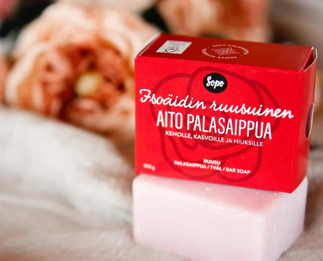 Sopo Isoäidin Ruusuinen Aito Palasaippua - Image 4