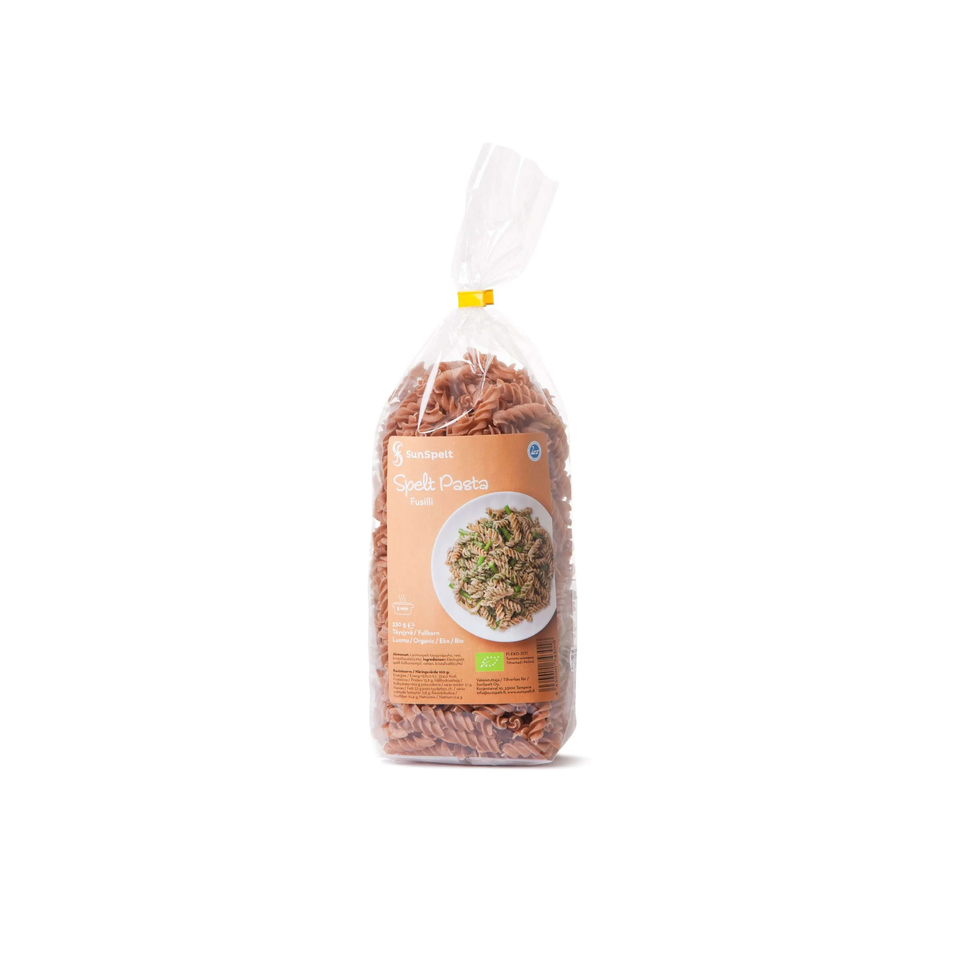 SunSpelt Luomu Fusilli Speltpasta
