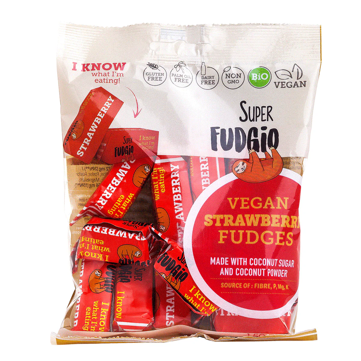 Superfudgio Luomu Mansikkafudge
