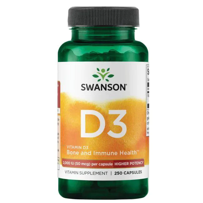 Swanson Vitamin D3 50 mikrog