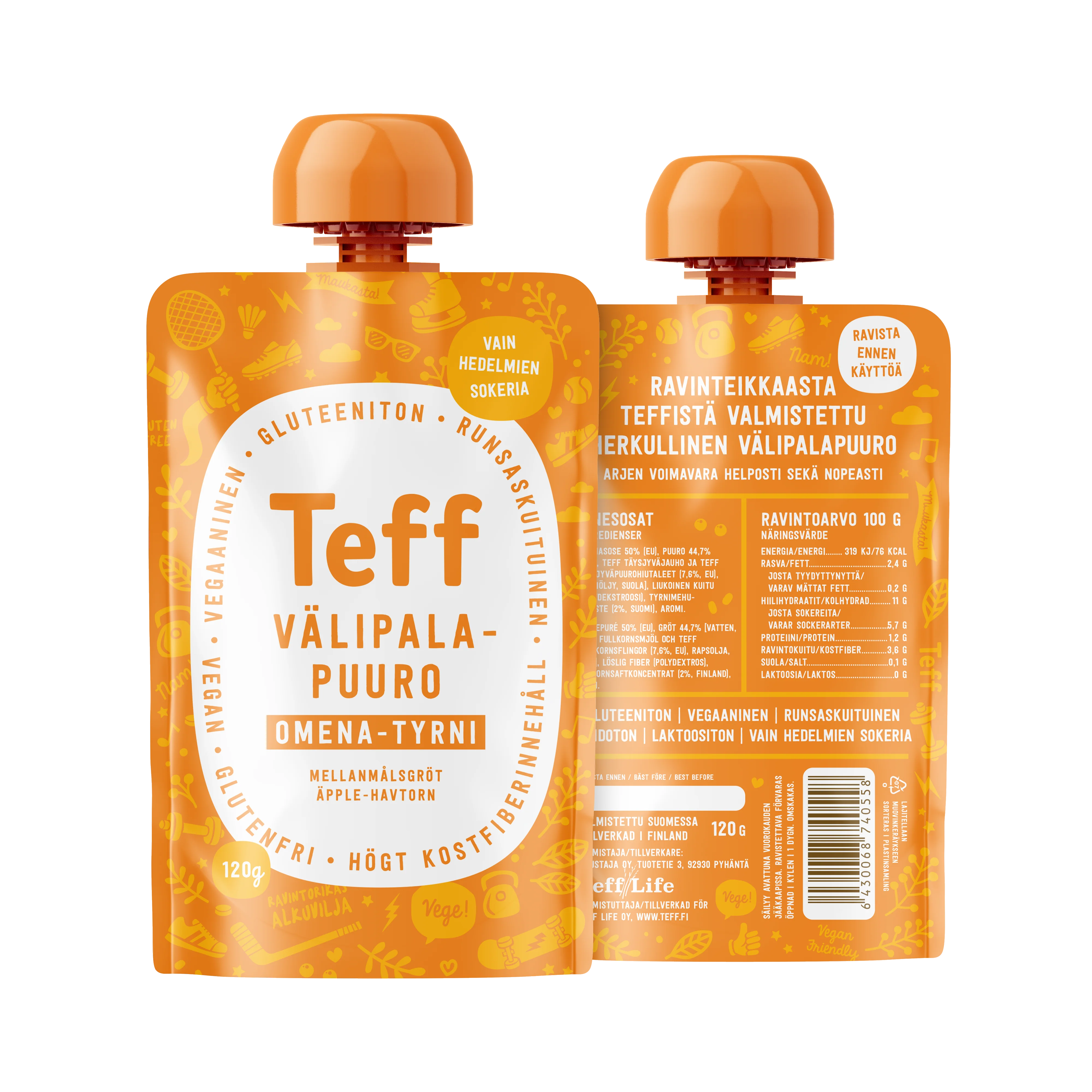 Teff Life Omena-Tyrni Välipalapuuro - Image 2