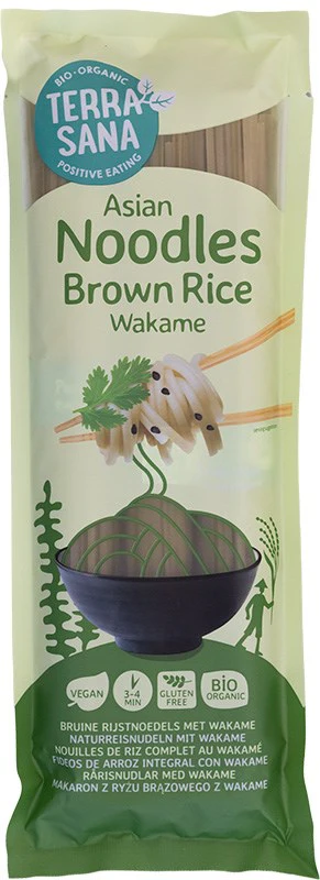 TerraSana Luomu Wakame Täysjyväriisinuudeli