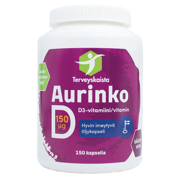 Terveyskaista Aurinko D 150 mikrog