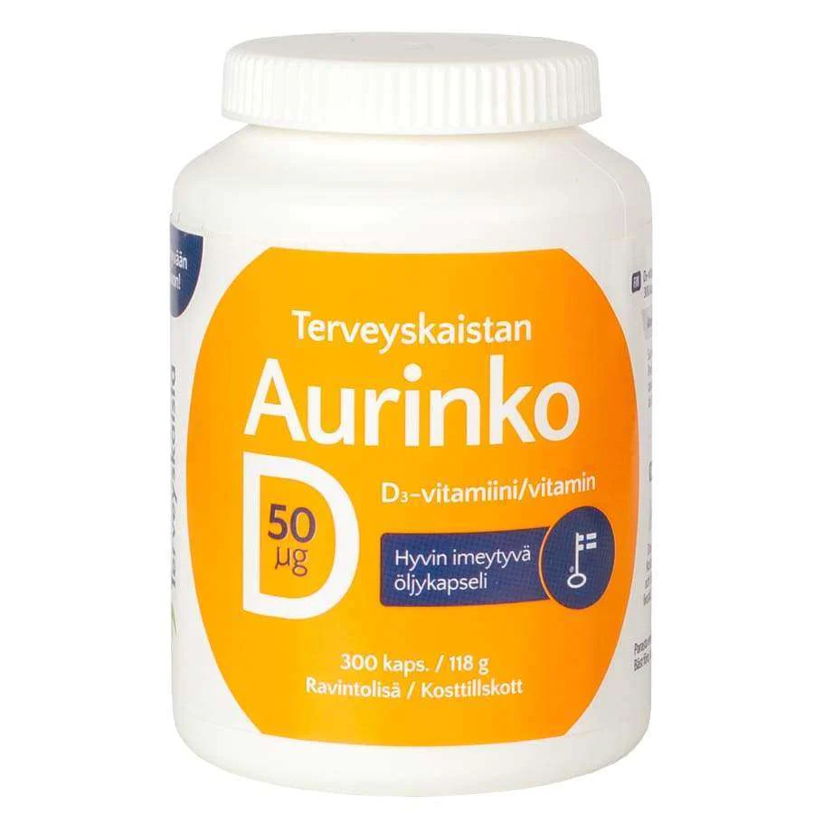 Terveyskaista D-vitamiini 50 mikrog