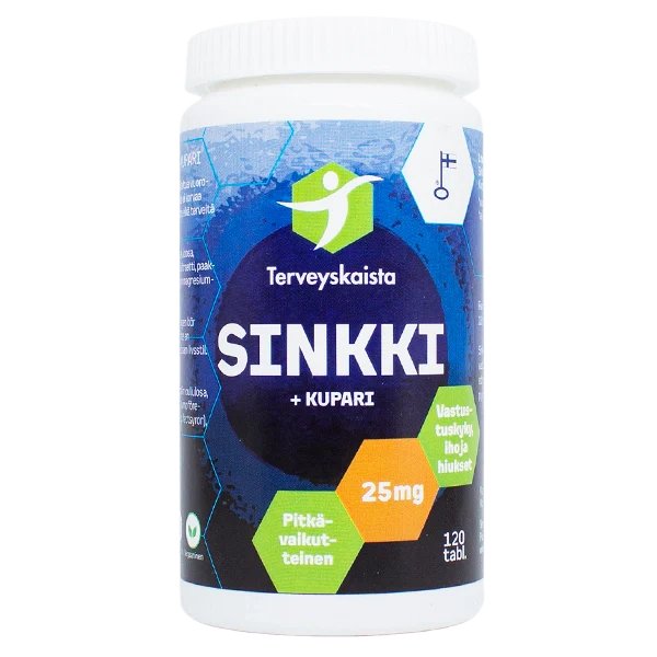 Terveyskaista Pitkävaikutteinen Sinkki+Kupari