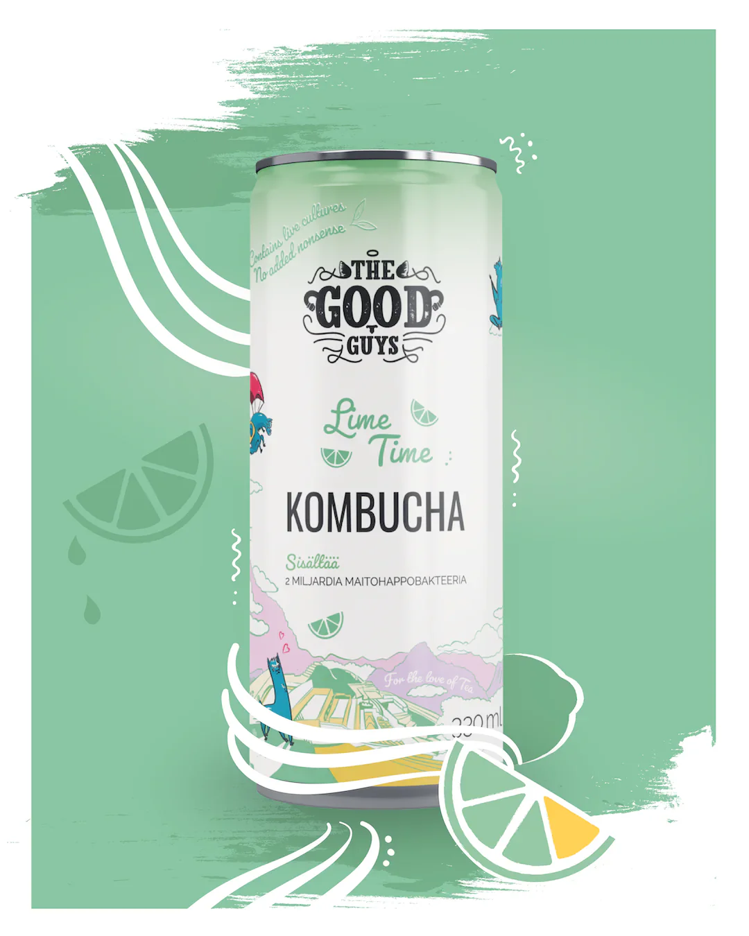 The Good Guys Luomu Kombucha Lime Time - Image 3