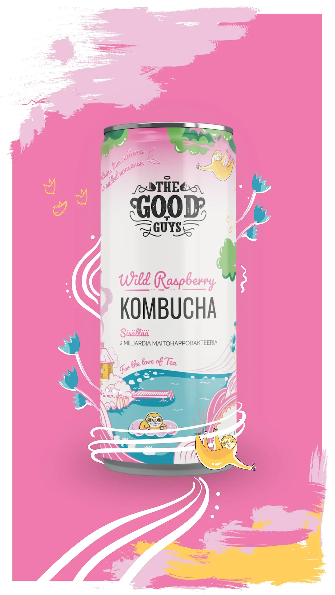 The Good Guys Luomu Kombucha Wild Raspberry - Image 3