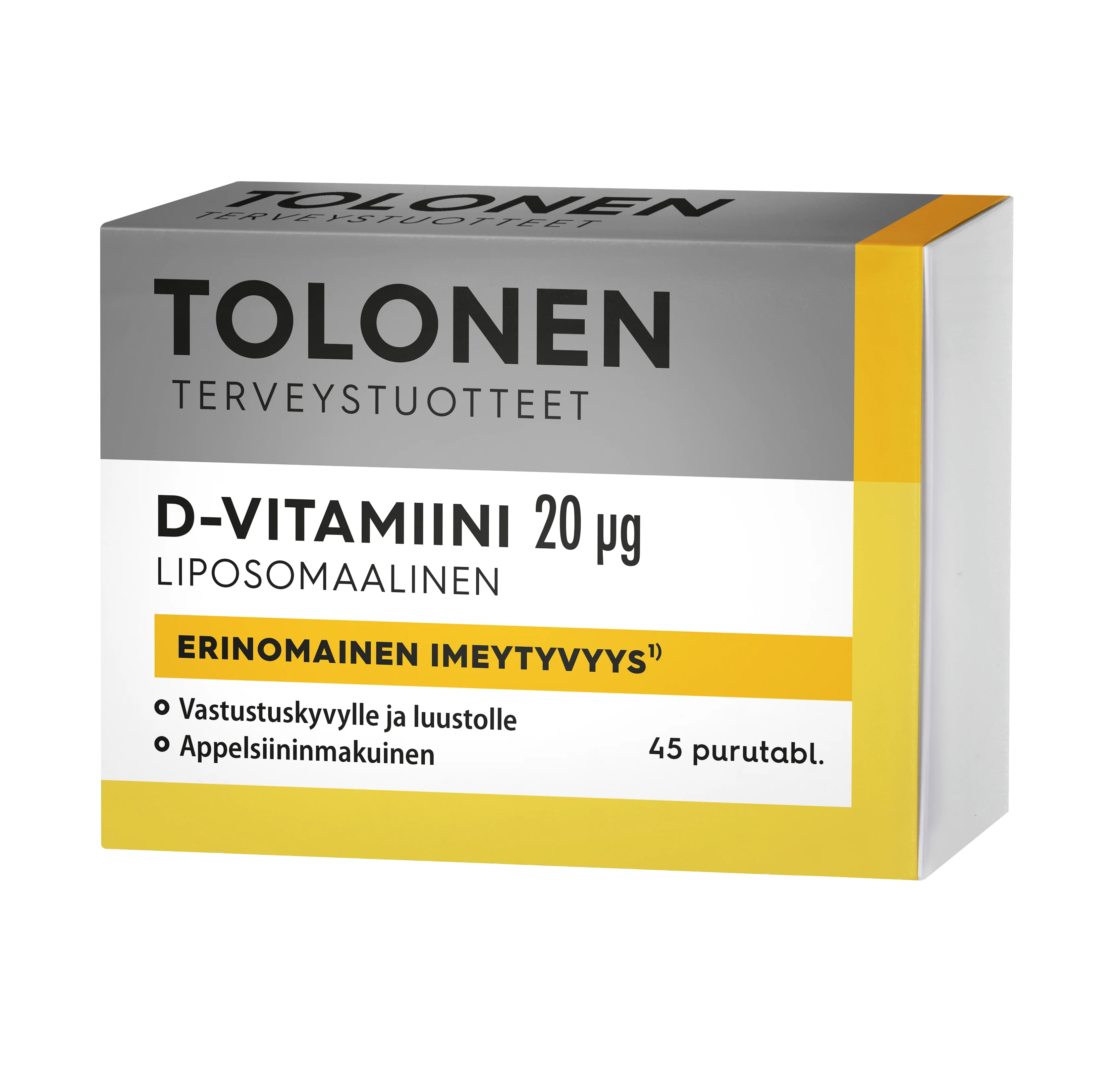 Tolonen Liposomaalinen D-vitamiini 20 mikrog