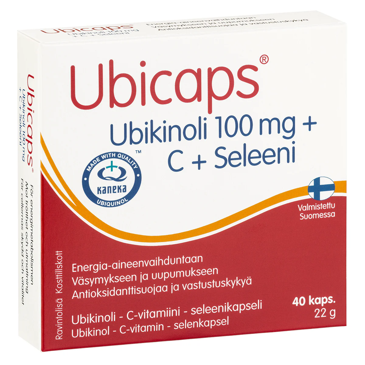 Ubicaps Ubikinoli 100 mg + C + Seleeni