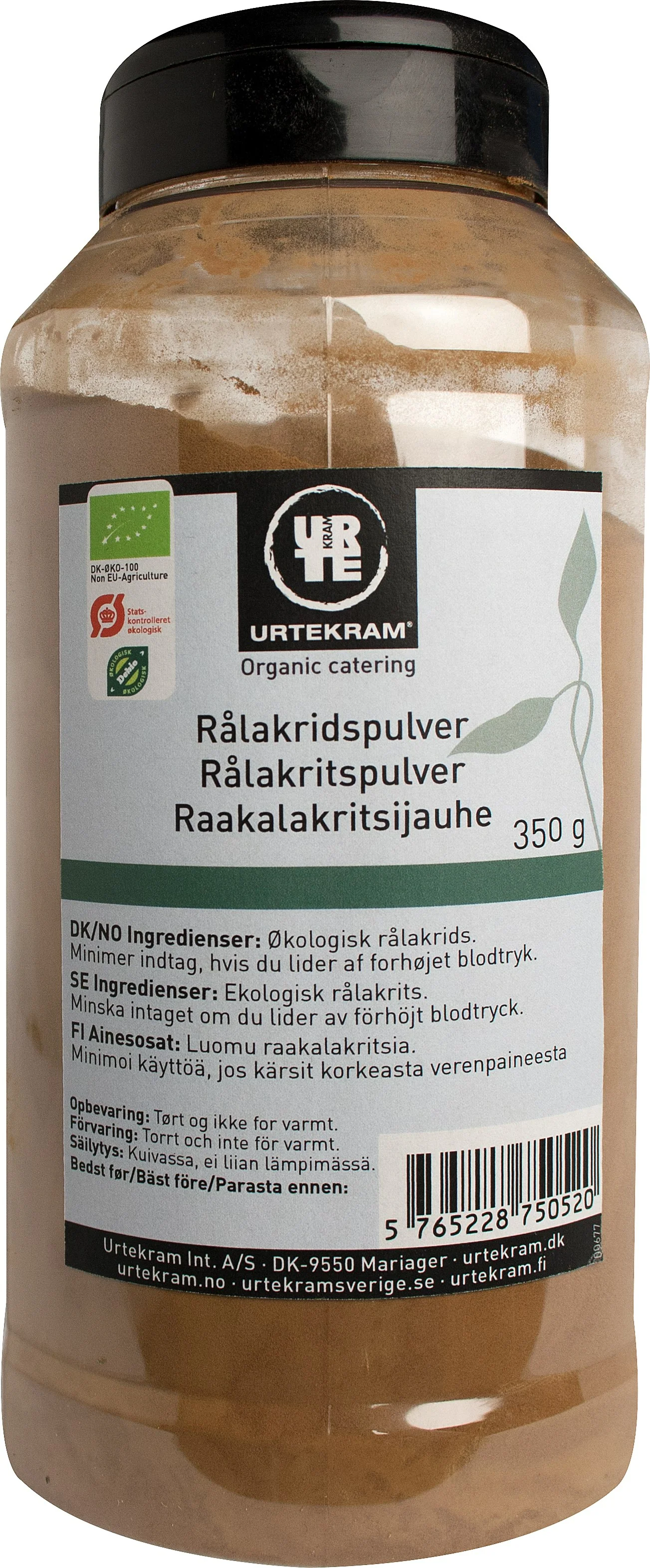 Urtekram Luomu Raakalakritsijauhe