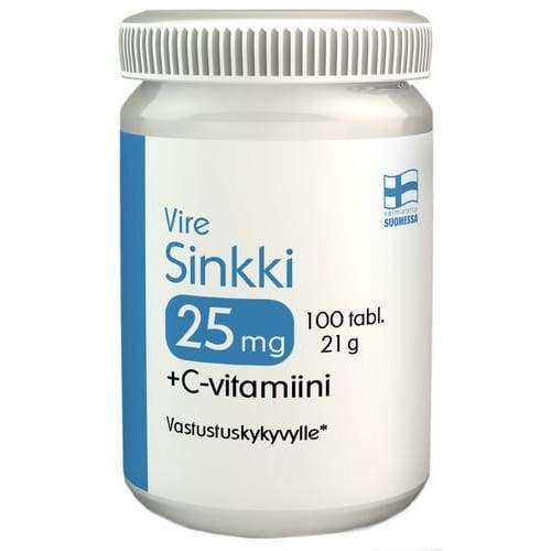 Vire Sinkki 25 mg + C-vitamiini