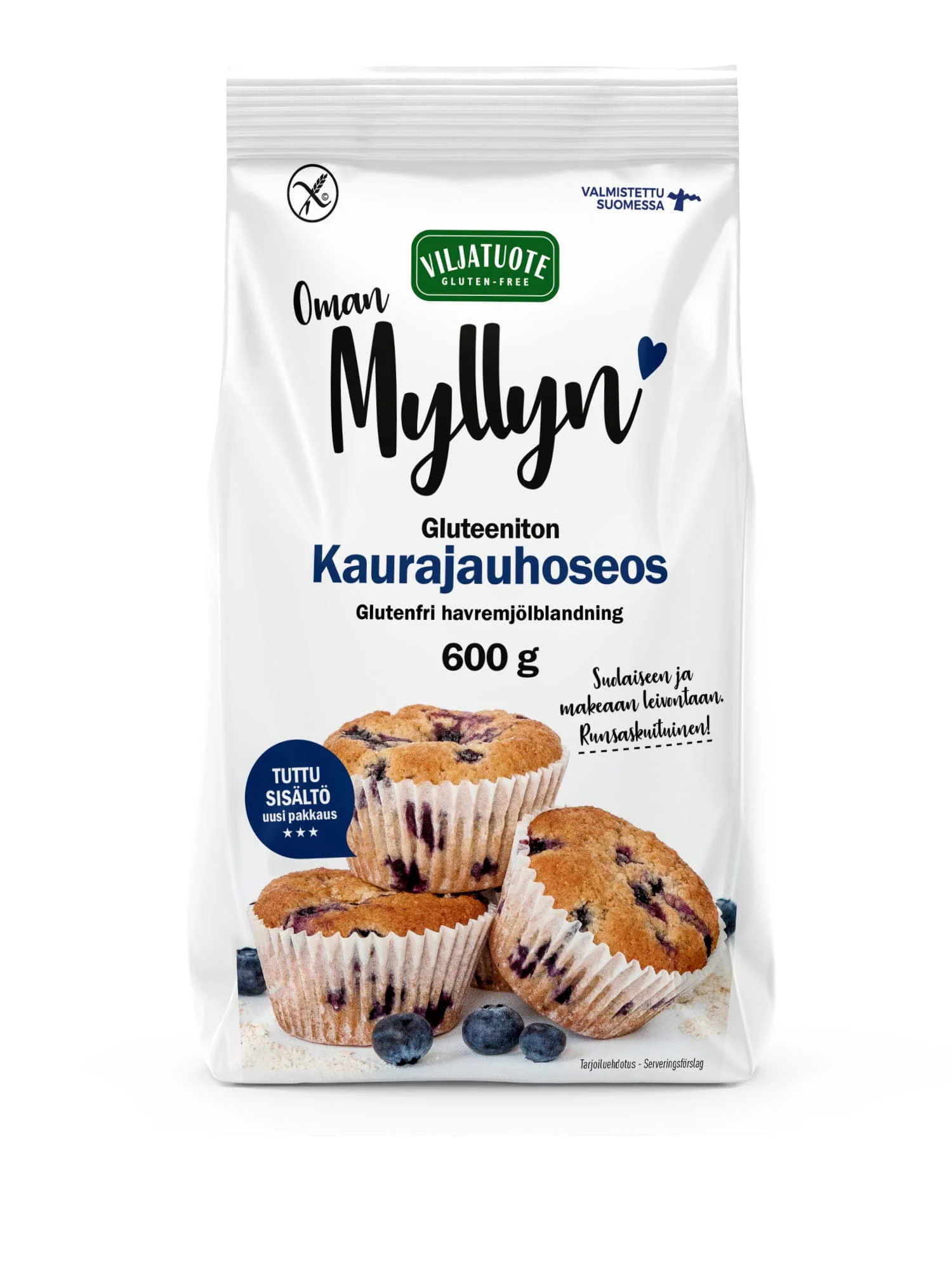 Virtasalmen Viljatuote Gluteeniton Kaurajauhoseos  - 600 g (Parasta ennen 12.06.2026)