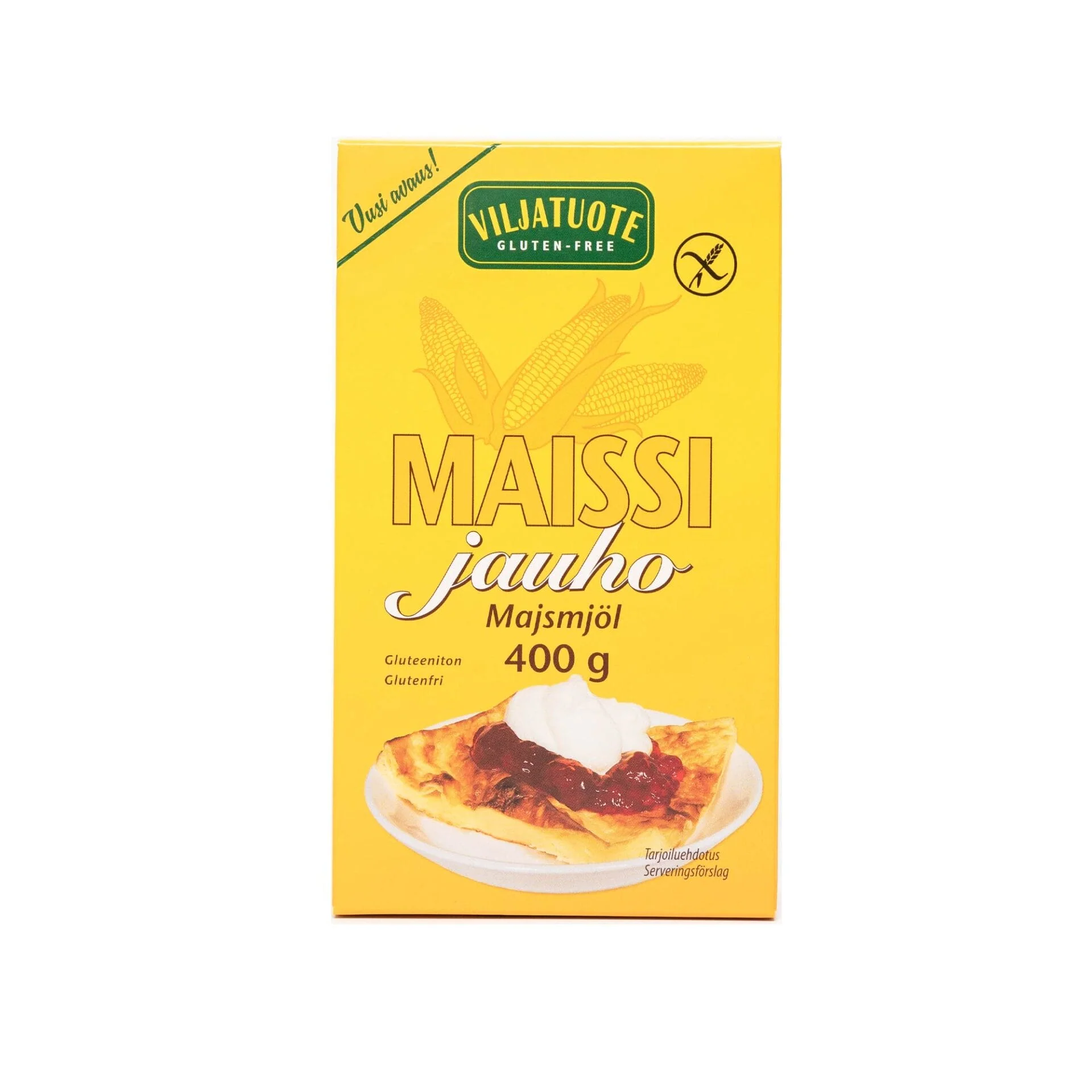 Virtasalmen Viljatuote Gluteeniton Maissijauho  - 400 g (Parasta ennen 18.04.2026)