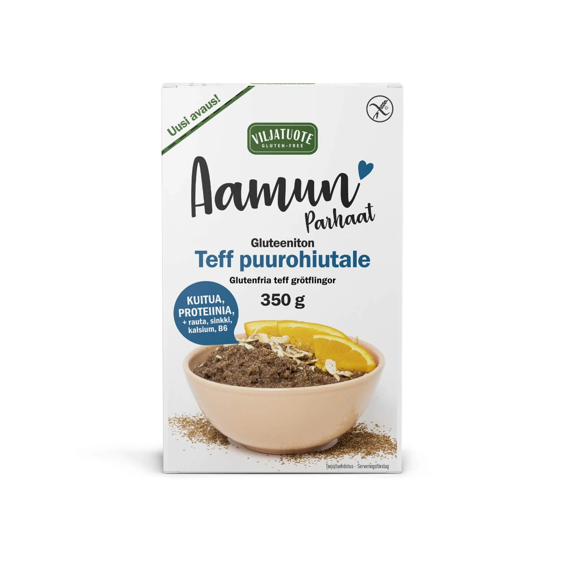 Virtasalmen Viljatuote Gluteeniton Teff Puurohiutale