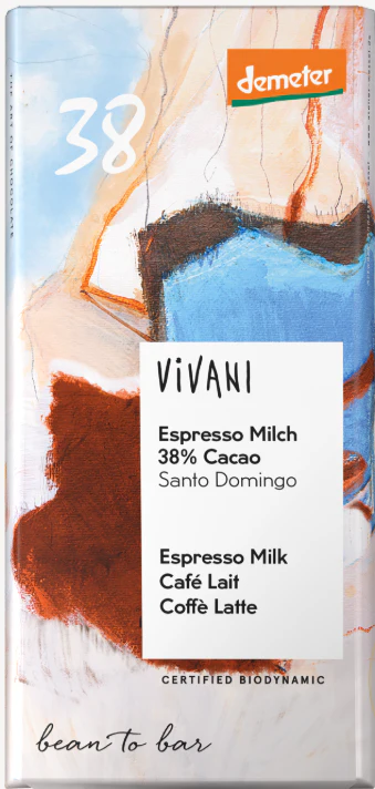 Vivani Demeter Espresso Maitosuklaa