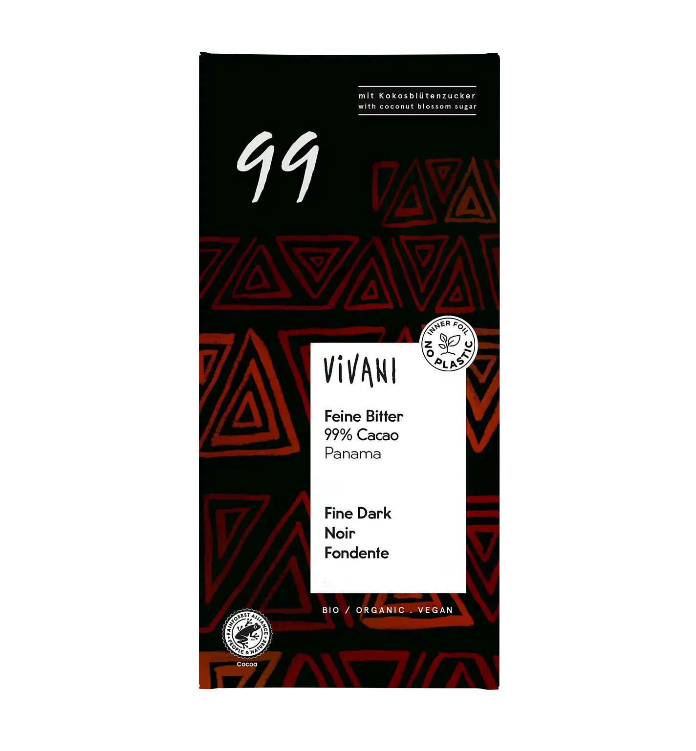 Vivani Luomu Tummasuklaa 99 %